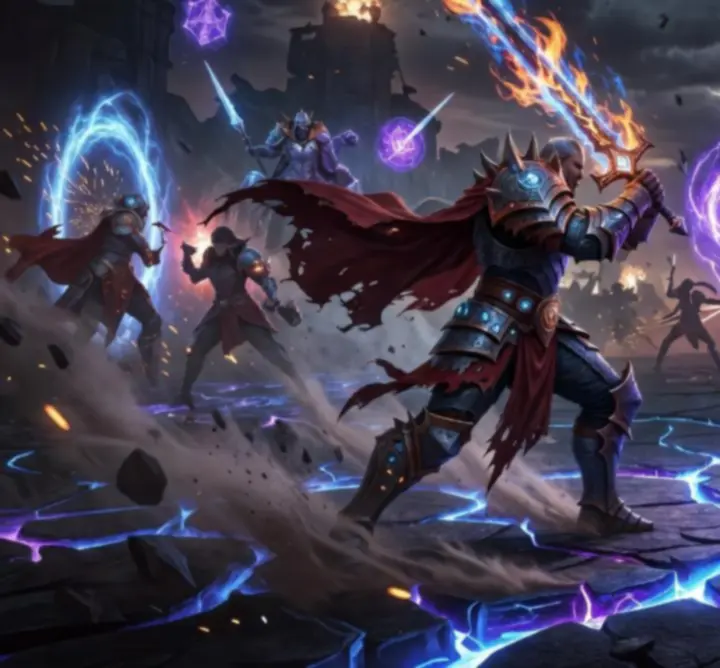 Legend of Runeterra fantasy battle scene illustrating deep tactical card-based combat